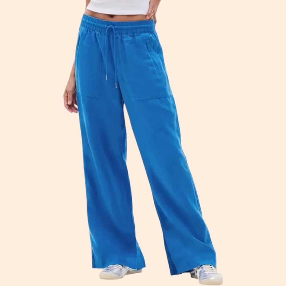 Athleta Retreat Linen Wide Pants